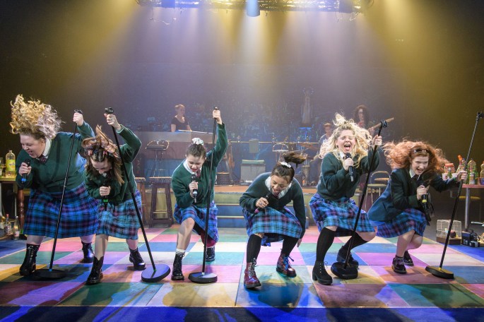 Caroline Deyga (Chell), Kirsty MacLaren (Manda), Isis Hainsworth (Orla), Frances Mayli McCann (Kylah), Dawn Sievewright (Fionnula) and Karen Fishwick (Kay). Photo credit Manuel Harlan.jpg